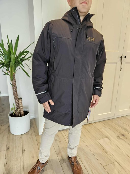 Helly Hansen Oslo ins ilgas paltas, neperšlampamas, pašiltintas, juodas