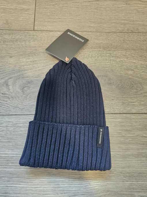 Didriksons Laken Beanie 2 kepurė, tamsiai mėlyna - Image 3